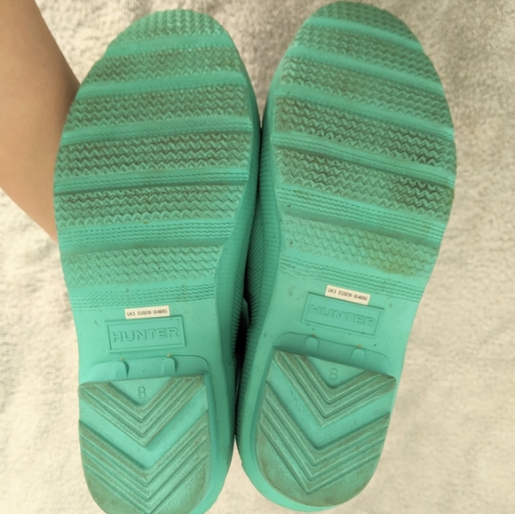 Hunter Rain Boots in Torquoise sz 5 - Picture 4 of 5